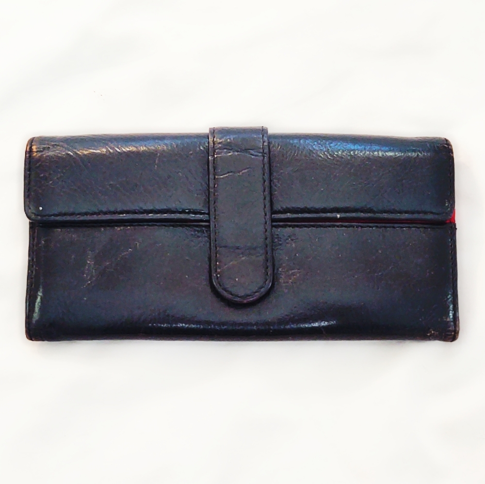 Hobo Black Leather Wallet